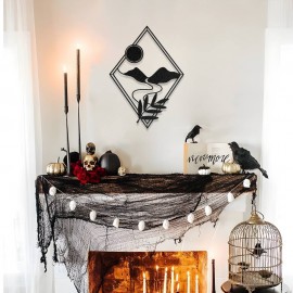 Dağ ve Güneş Temalı Metal Duvar Dekoru