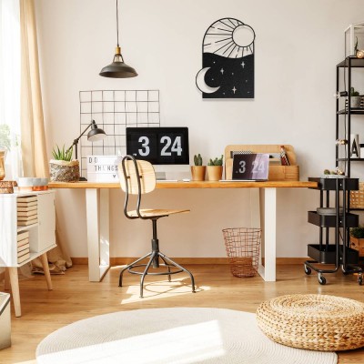 Gece ve Gündüz Temalı Estetik Metal Duvar Dekoru