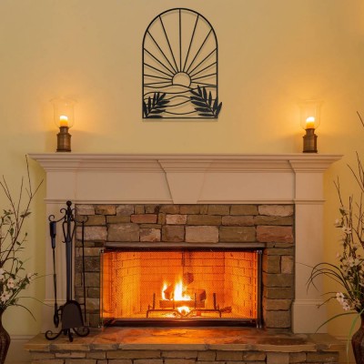 Gün Batımı Manzaralı Modern Metal Duvar Dekoru