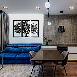 3 Set Hayat Ağacı Duvar Oda Ev Aksesuarı Dekoratif Metal Tablo 