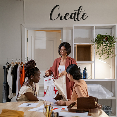 create Duvar Oda Ev Aksesuarı Metal Tablo 