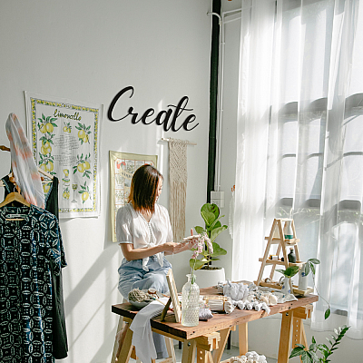 create Duvar Oda Ev Aksesuarı Metal Tablo 