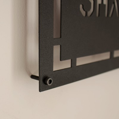 Çerçeve İçinde Solfeş Anahtarı Tasarım Metal Tablosu 70x25cm