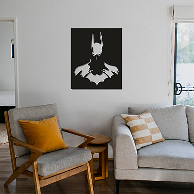 Batman Duvar Oda Ev Aksesuarı Metal Tablo 