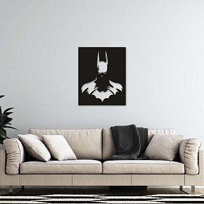 Batman Duvar Oda Ev Aksesuarı Metal Tablo 
