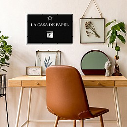 Benim Favori Dizim La Casa De Papel Tasarım Metal Tablosu 50x32cm