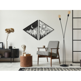 Doğal Döngü Metal Tablo - Duvar ve Oda Aksesuarı, Modern Doğa Temalı Dekoratif Metal Sanat