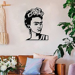 Frida Kahlo Duvar Oda Ev Aksesuarı Metal Tablo 50x36cm