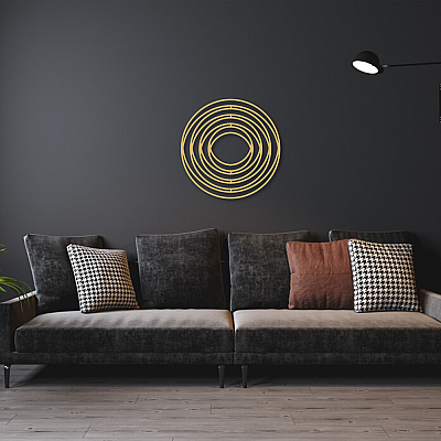 Minimal Daire Duvar Oda Ev Aksesuarı Metal Tablo  