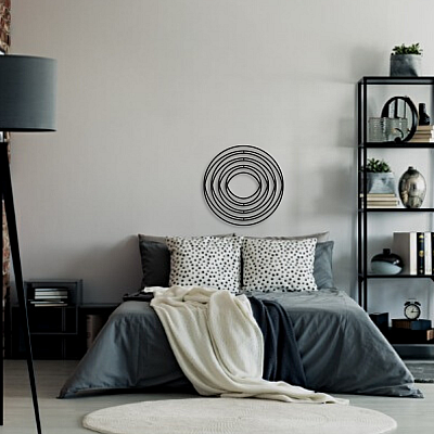 Minimal Daire Duvar Oda Ev Aksesuarı Metal Tablo  
