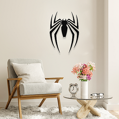 NEW JARGON Örümcek Spider Metal Dekoratif İç Mekan İçin MetaL Tablo 50x35 cm