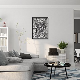 Yunan Tanrıçası Demeter Duvar Oda Ev Aksesuarı Metal Tablo