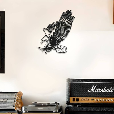 Kartal Metal Duvar Tablosu – Modern Kartal Figürlü Metal Dekor