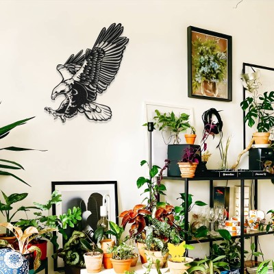 Kartal Metal Duvar Tablosu – Modern Kartal Figürlü Metal Dekor