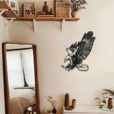Kartal Metal Duvar Tablosu – Modern Kartal Figürlü Metal Dekor
