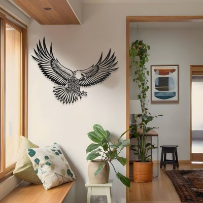 Kanatlarını Açmış Kartal Metal Duvar Tablosu