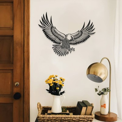 Kanatlarını Açmış Kartal Metal Duvar Tablosu