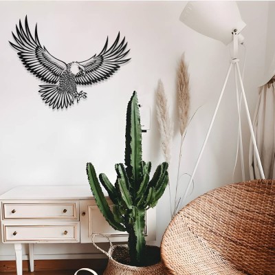 Kanatlarını Açmış Kartal Metal Duvar Tablosu