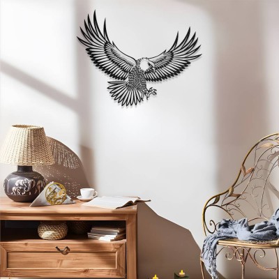 Kanatlarını Açmış Kartal Metal Duvar Tablosu