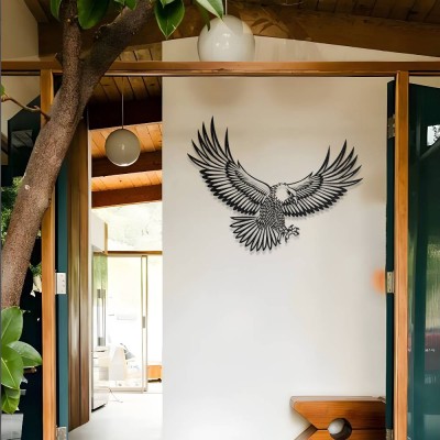 Kanatlarını Açmış Kartal Metal Duvar Tablosu