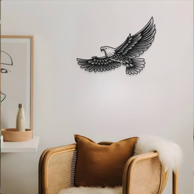 Uçan Kartal Metal Duvar Tablosu – Modern Kartal Duvar Dekoru