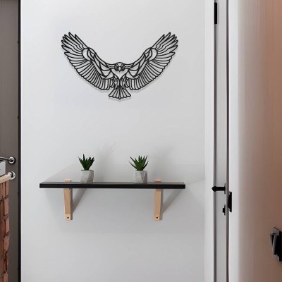 Kartal Silüet Metal Duvar Dekoru – Modern Ev Aksesuarı