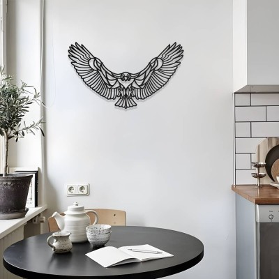 Kartal Silüet Metal Duvar Dekoru – Modern Ev Aksesuarı