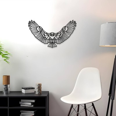 Kartal Silüet Metal Duvar Dekoru – Modern Ev Aksesuarı