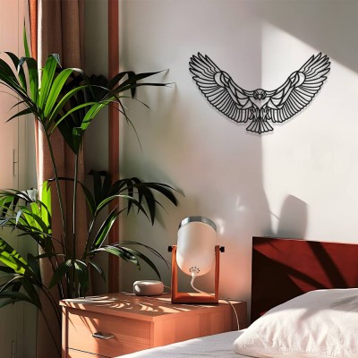 Kartal Silüet Metal Duvar Dekoru – Modern Ev Aksesuarı