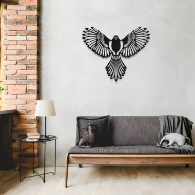 Uçan Kuş Metal Duvar Tablosu – Modern Kuş Metal Dekoru