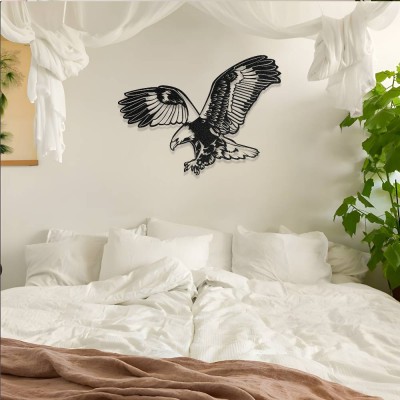 Kartal Metal Duvar Tablosu – Uçan Kartal Metal Dekoru