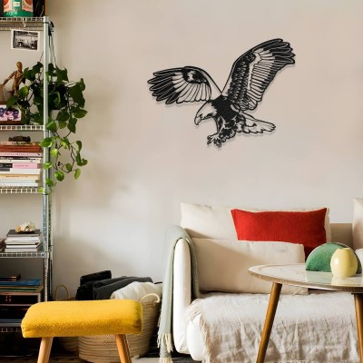 Kartal Metal Duvar Tablosu – Uçan Kartal Metal Dekoru