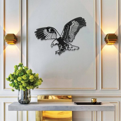 Kartal Metal Duvar Tablosu – Uçan Kartal Metal Dekoru