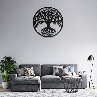 Hayat Ağacı Metal Duvar Tablosu - Modern Metal Duvar Sanatı