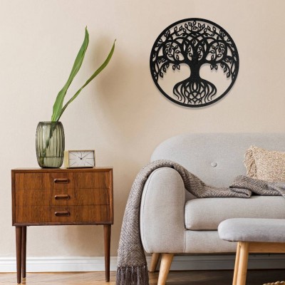 Hayat Ağacı Metal Duvar Tablosu - Modern Metal Duvar Sanatı