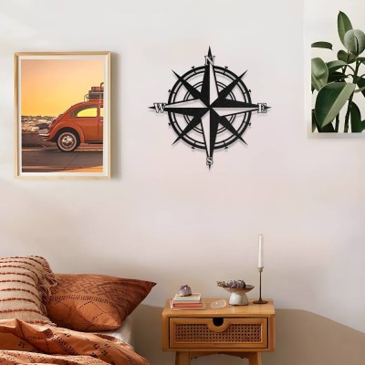 Denizci Pusulası Metal Duvar Dekoru