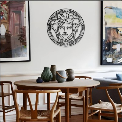 Medusa Metal Duvar Tablosu – Antik Yunan Mitolojisi Dekoru