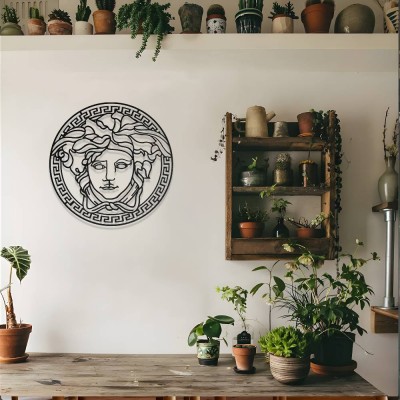 Medusa Metal Duvar Tablosu – Antik Yunan Mitolojisi Dekoru