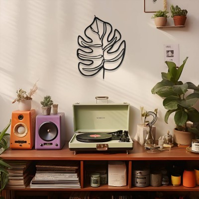 Monstera Yaprak Metal Duvar Tablosu – Tropikal Yaprak Dekoru