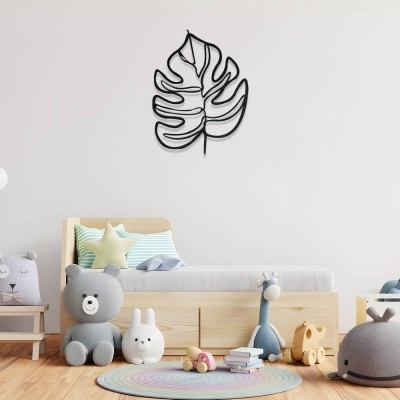 Monstera Yaprak Metal Duvar Tablosu – Tropikal Yaprak Dekoru