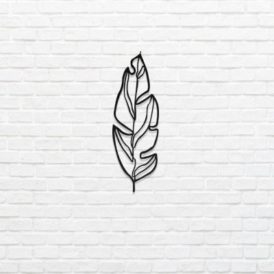 Minimal Tropikal Yaprak Metal Duvar Tablosu