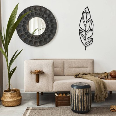 Minimal Tropikal Yaprak Metal Duvar Tablosu