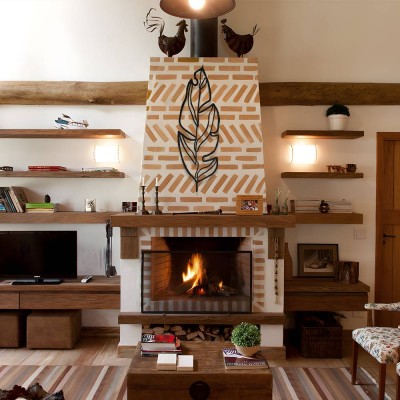 Minimal Tropikal Yaprak Metal Duvar Tablosu