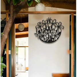 Metal Çiçek Duvar Sanatı, Dış Mekan veya Yatak Odası Dekoru, Rustik Metal Bahçe Duvar Dekoru, Büyük Çiçekli Duvar Aksesuvarı, Modern Doğal İlhamlı Hediye