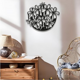 Metal Çiçek Duvar Sanatı, Dış Mekan veya Yatak Odası Dekoru, Rustik Metal Bahçe Duvar Dekoru, Büyük Çiçekli Duvar Aksesuvarı, Modern Doğal İlhamlı Hediye