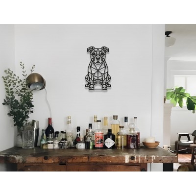 Geometrik Köpek Duvar Sanatı, Siyah Metal Tel Duvar Heykeli, Köpek Severler İçin Modern Ev Dekoru, Minimalist Duvar Panosu, Evcil Hayvan Sahiplerine Hediye