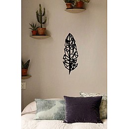 Origami Kuş Tüyü Metal Tablo Duvar Oda Ev Aksesuarı