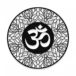 NEW JARGON Ohm, Enso Çemberi ve Meditasyon Yapan Kadın Üçlü Metal Set Duvar Dekoru İç Mekan İçin Metal Tablo 
