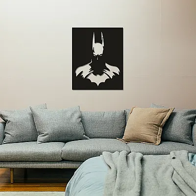 Batman Duvar Oda Ev Aksesuarı Metal Tablo 