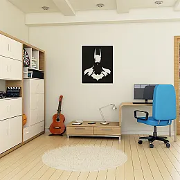 Batman Duvar Oda Ev Aksesuarı Metal Tablo 